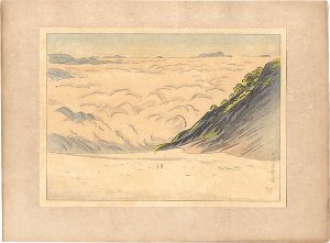 Ishii Tsuruzo / Gorge of Mount Shirouma in Snow
