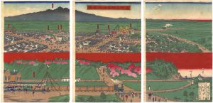 安治（探景）「東京上野高崎街真景」