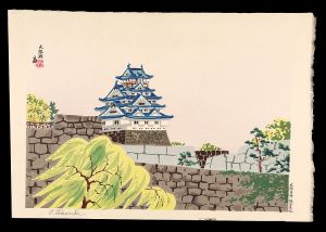 徳力富吉郎「大阪名所　大阪城」