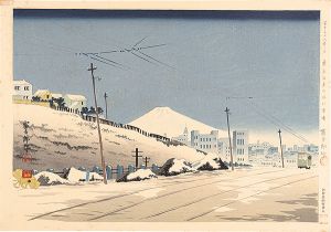 Tokuriki Tomikichiro / 36 Views of Mt. Fuji / Fine Weather Following Snow in Tokyo Ochanomizu