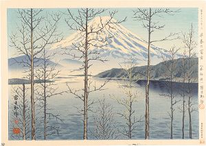 Tokuriki Tomikichiro / Thirty-Six Views of Mt. Fuji / Fuji in Early Spring (Motosuko Lake)