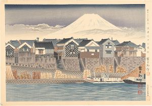 Tokuriki Tomikichiro / Thirty-Six Views of Mt. Fuji / Fuji at the Mouth of Numazu