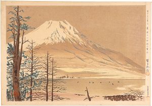 Tokuriki Tomikichiro / Thirty-Six Views of Mt. Fuji / Fuji of Frosty Yamanakako Lake