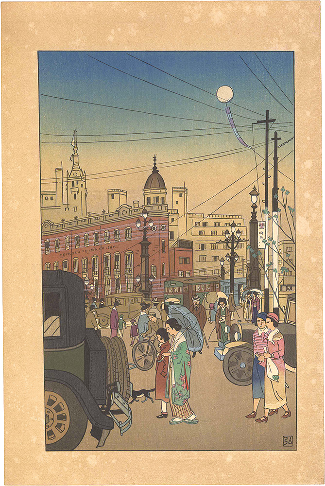 Nakazawa Hiromitsu “Nihonbashi in Early Spring”