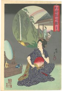 Chikanobu / Daydreams by Magic Lantern / Hot Spring [幻燈写心競　温泉]