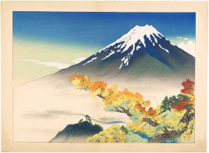 Anayama Shodo(Gihei) / The Mt.Fuji and Goko(means 5 lakes) The Mt.Fuji and Kawaguchi-ko(a lake)
