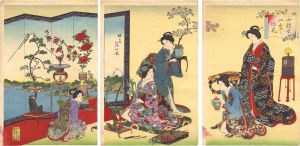 延一「女礼式　四季の活花」