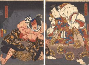 Toyokuni III / Kabuki Play: Ono no Tofu Aoyagi Suzuri [小野道風青柳硯]