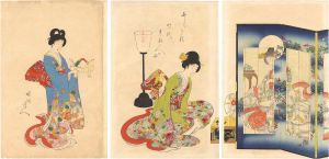 周延「とくかは時代貴婦人の図」