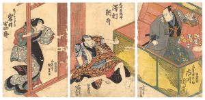 Kunisada I / Kabuki Play: The Storehouse of Loyal Retainers [仮名手本忠臣蔵]