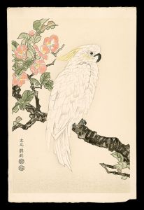 Kotozuka Eiichi / Japanese Quince and Parrot