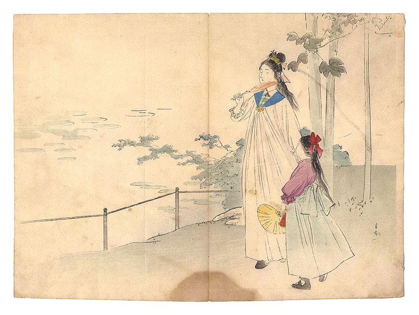 梶田半古「木版口絵」