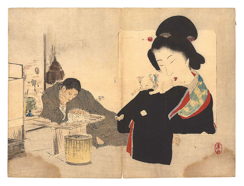 三島蕉窓「木版口絵」