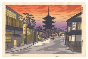 Tokuriki Tomikichiro / Shimogawara, Gion