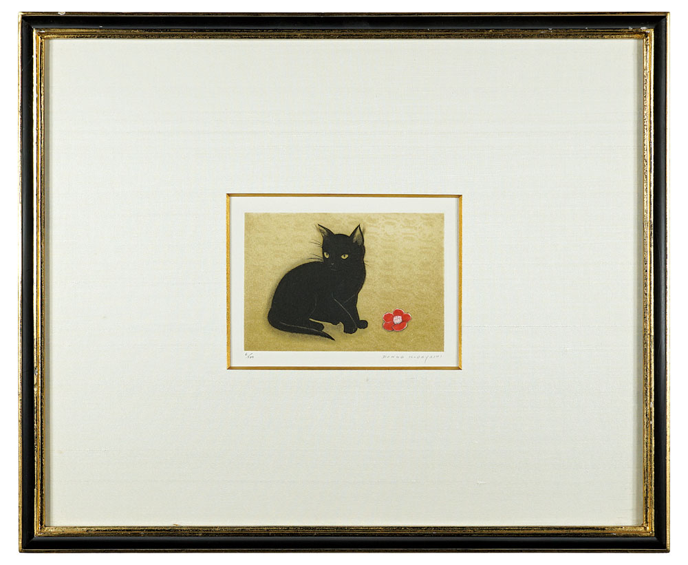 小林ドンゲ「黒き猫（冬）」