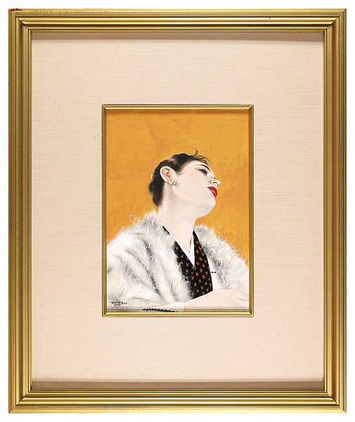 志村立美「自筆画稿　ショールの女（仮題）」