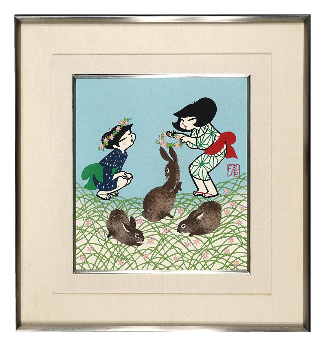 Miyata Masayuki “Rabbits and child”