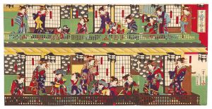 芳虎「甲子楼全盛之図」