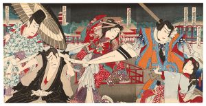 国周「蒿雀山駒絆松樹」