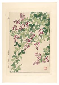 河原崎奨堂「日本の花こよみ　ハギ（萩）」
