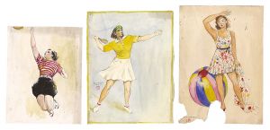 岩田専太郎「自筆画稿」