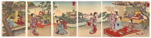 周延「西園雅集」