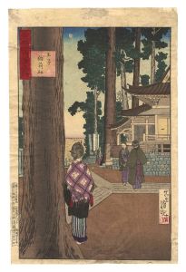 清親「武蔵百景之内　王子稲荷社」