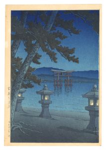 宮島の月夜