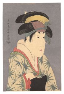 写楽「三世瀬川菊之丞の田辺文蔵妻おしづ【復刻版】」
