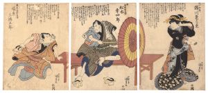Kunisada I / Kabuki Play: Tomigaoka Koi no Yamabiraki [富岡恋山開]