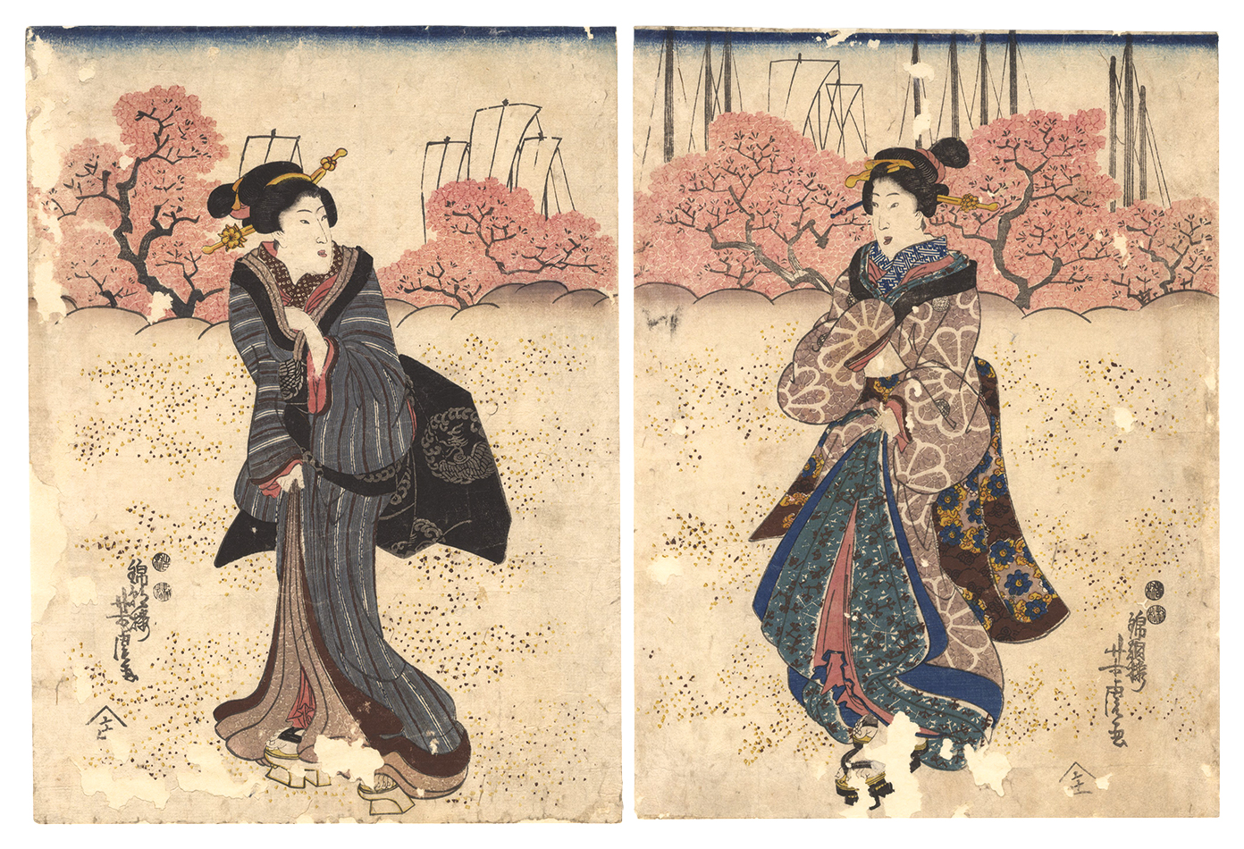 芳虎「美人画」