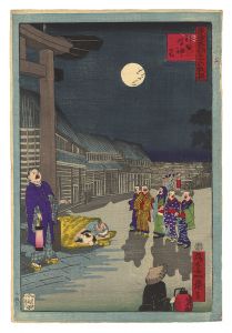東京名所三十六戯撰　神田明神前