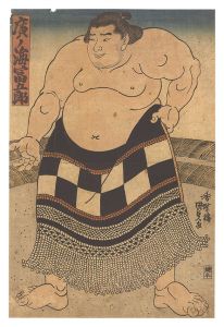 Kunisada I / Sumo Wrestler Hironoumi Tomigoro [廣ノ海冨五郎]