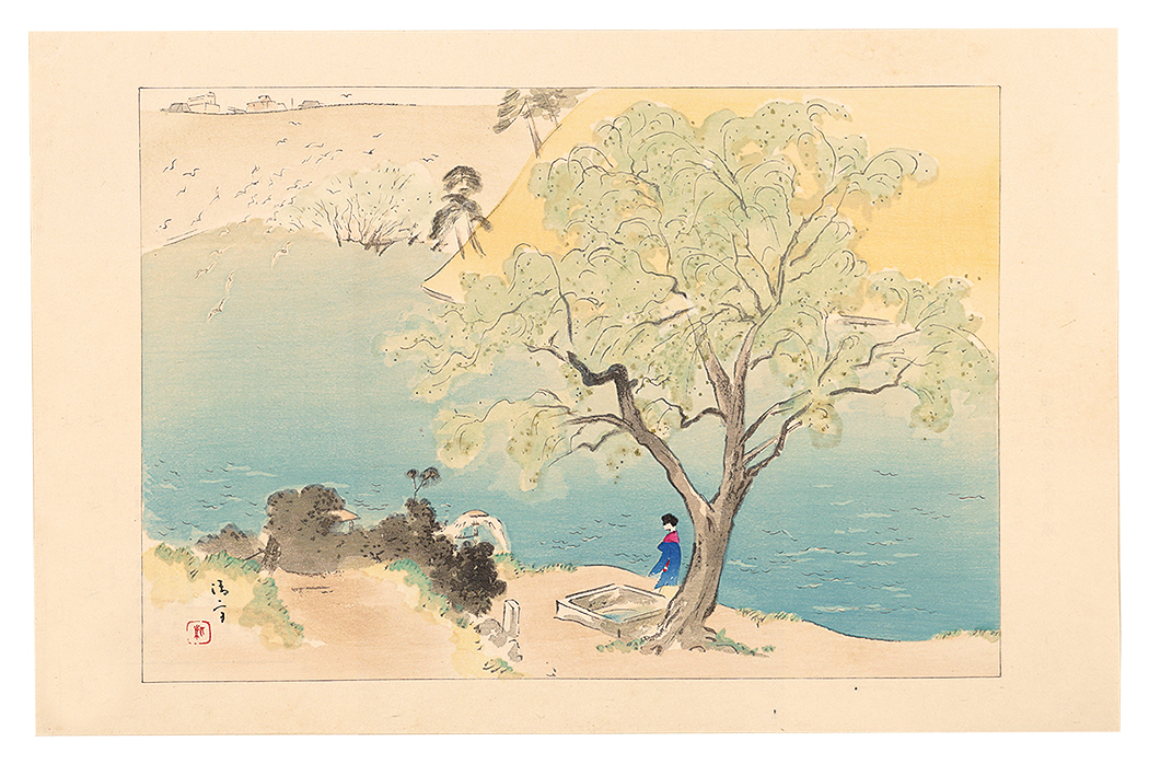 Kaburaki Kiyokata “Twelve Scenes of Canals / No. 2: Willow Well”