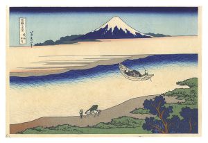 北斎「富嶽三十六景　武州玉川【復刻版】」