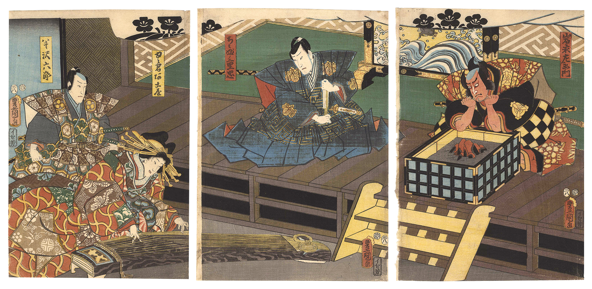 Toyokuni III “Kabuki Play: Dannoura Kabuto Gunki”