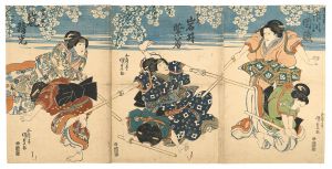 Kunisada I / Kabuki Play: Kazashi no Hana Shibai no Sangatsu [花頭劇弥生]
