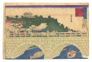芳虎「東京名所　万代橋」