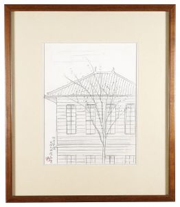  Okumura Togyu / 自筆素描　旧学習院（明治村）乃木大将院長室