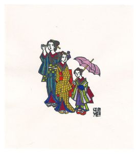 川上澄生「明治風俗」