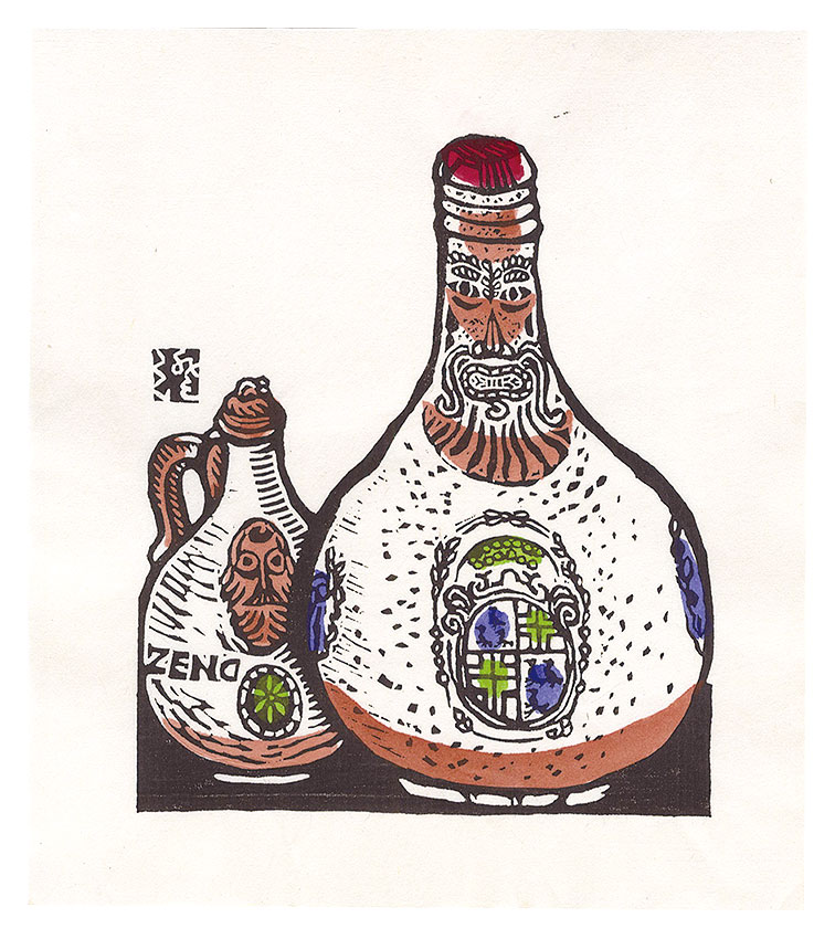 Kawakami Sumio “Liquor Bottles with Beards and Mustaches”