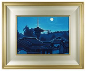 平山郁夫「月光斑鳩の里」
