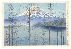 Tokuriki Tomikichiro / Thirty-Six Views of Mt. Fuji / Fuji in Early Spring (Motosuko Lake)