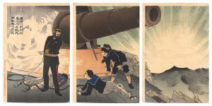 清親「黄海之戦我松島之水兵臨死問敵艦之存否」