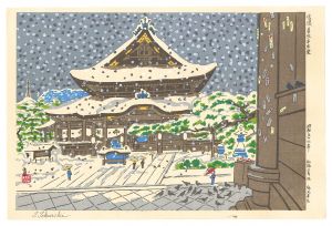 Tokuriki Tomikichiro / Shinano, main hall of Zenko-ji Temple