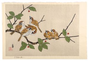 Tokuriki Tomikichiro / A Fock of Sparrows
