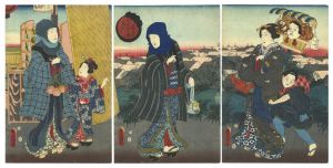 Toyokuni III / Twelve Months / The Eleventh Month: The Tori no machi Festival [十二月ノ内　霜月 酉のまち]