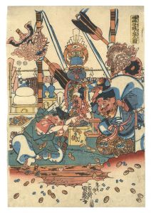 国盛「福神守護上棟之図」