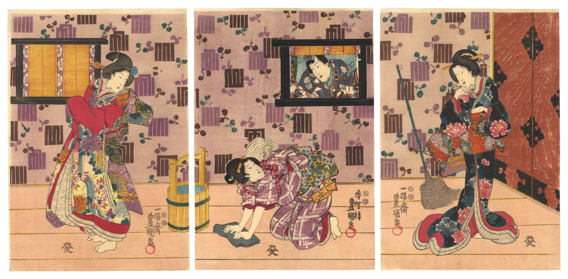 豊国三代「源氏絵」