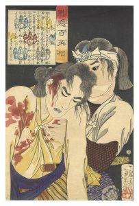 Yoshitoshi / One Hundred Types Selected by Yoshitoshi / Hatano Kiriwaka [魁題百撰相　秦桐若]
